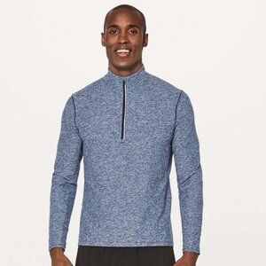 Lululemon Men's Surge Warm 1/2 Zip - Navy/Grey